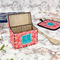 Coral & Teal Recipe Box - Full Color - In Context