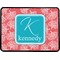 Coral & Teal Rectangular Trailer Hitch Cover (Personalized)