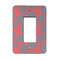 Coral & Teal Rocker Light Switch Covers - Single - MAIN