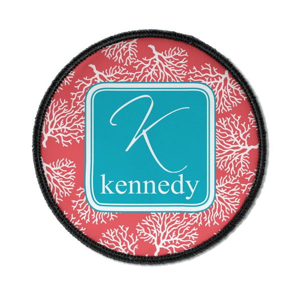 Coral & Teal Round Patch