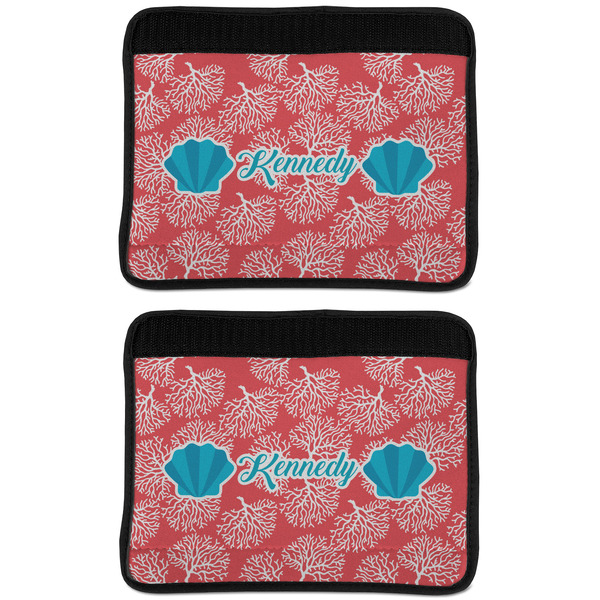 Coral & Teal Seat Belt Cover (APPROVAL Update)
