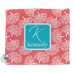 Coral & Teal Security Blanket - Single Sided (Personalized)