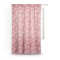 Coral & Teal Sheer Curtain With Window and Rod