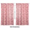 Coral & Teal Sheer Curtains