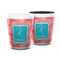 Coral & Teal Ceramic Shot Glass - 1.5 oz (Personalized)