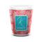 Coral & Teal Shot Glass - White - FRONT