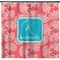 Coral & Teal Shower Curtain (Personalized)