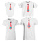 Coral & Teal Sized Ties on Various Products