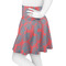 Coral & Teal Skater Skirt - Side