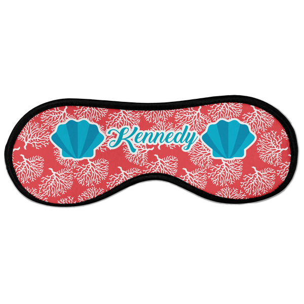 Custom Coral & Teal Sleeping Eye Masks - Large (Personalized)