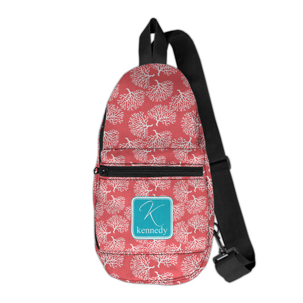 Custom Coral & Teal Sling Bag (Personalized)