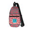 Coral & Teal Sling Bag (Personalized)