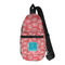 Coral & Teal Sling Bag (Personalized)