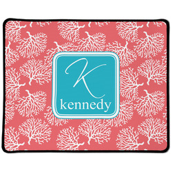 Coral & Teal Large Gaming Mouse Pad - 12.5" x 10" (Personalized)