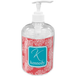 Coral & Teal Acrylic Soap & Lotion Bottle (Personalized)
