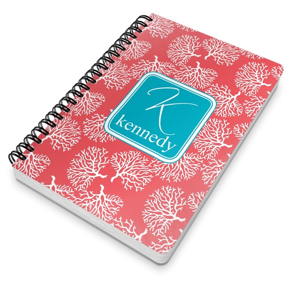 Coral & Teal Spiral Journal 7 x 10 - Main