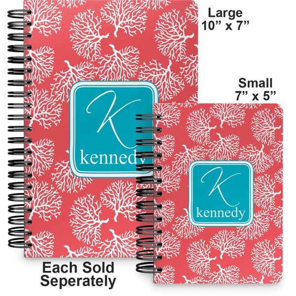 Coral & Teal Spiral Journal - Comparison