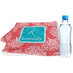 Coral & Teal Sports & Fitness Towel (Personalized)