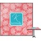 Coral & Teal Square Table Top