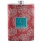 Coral & Teal Stainless Steel Flask (Personalized)