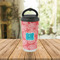 Coral & Teal Stainless Steel Travel Cup Lifestyle
