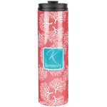 Coral & Teal Stainless Steel Skinny Tumbler - 20 oz (Personalized)