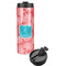 Coral & Teal Stainless Steel Skinny Tumbler (Personalized)
