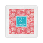 Coral & Teal Cocktail Napkins (Personalized)