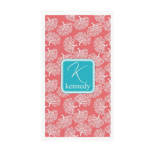 Custom Coral & Teal Guest Towels - Full Color - Standard (Personalized)