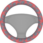 Coral & Teal Steering Wheel Cover (Personalized)