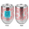 Coral & Teal Stemless Wine Tumbler - Full Print - Approval