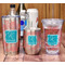 Coral & Teal Stemless Wine Tumbler - Full Print - In Context