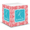 Coral & Teal Sticky Note Cube (Personalized)