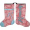 Coral & Teal Stocking - Double-Sided - Approval