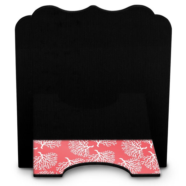 Coral & Teal Stylized Tablet Stand - Back