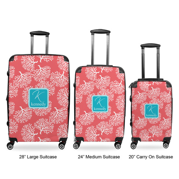 Coral & Teal Suitcase Set 1 - APPROVAL