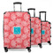 Coral & Teal Suitcase Set 1 - MAIN