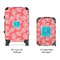 Coral & Teal Suitcase Set 4 - APPROVAL