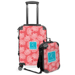 Coral & Teal Kids 2-Piece Luggage Set - Suitcase & Backpack (Personalized)