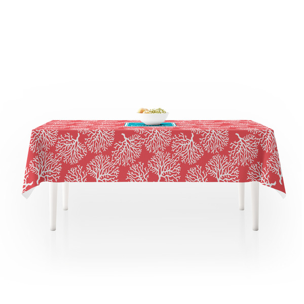Coral & Teal Tablecloths (58"x102") - MAIN