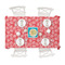 Coral & Teal Tablecloths (58"x102") - TOP VIEW