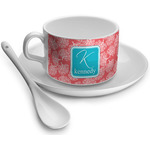 Coral & Teal Tea Cup (Personalized)