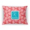 Coral & Teal Rectangular Throw Pillow Case (Personalized)