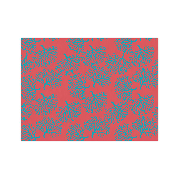 Custom Coral & Teal Tissue Paper Sheets - Medium - Heavyweight