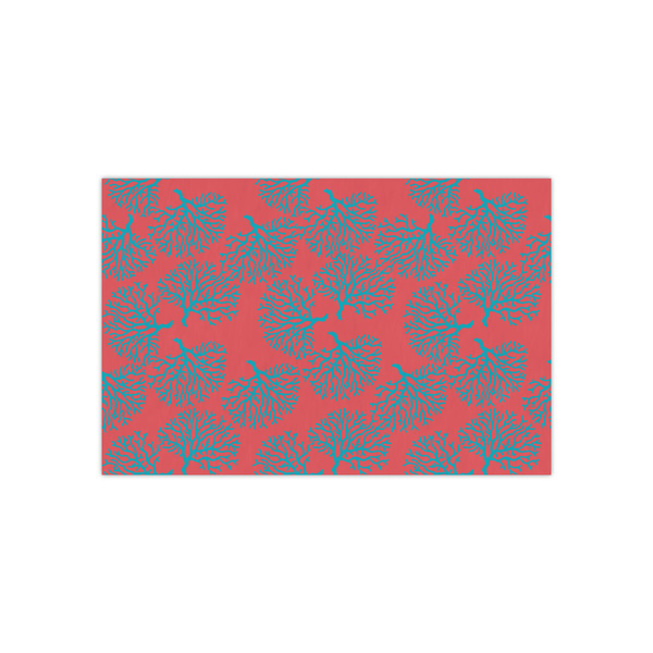 Custom Coral & Teal Small Tissue Papers Sheets - Heavyweight