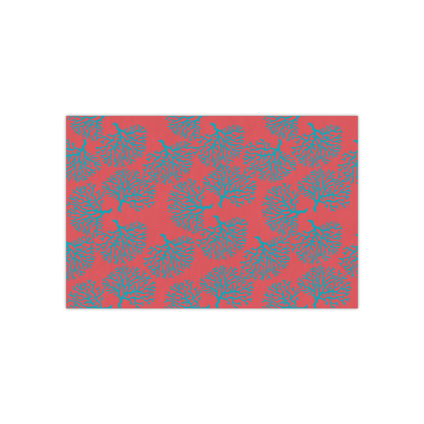Custom Coral & Teal Tissue Paper Sheets - Small - Heavyweight