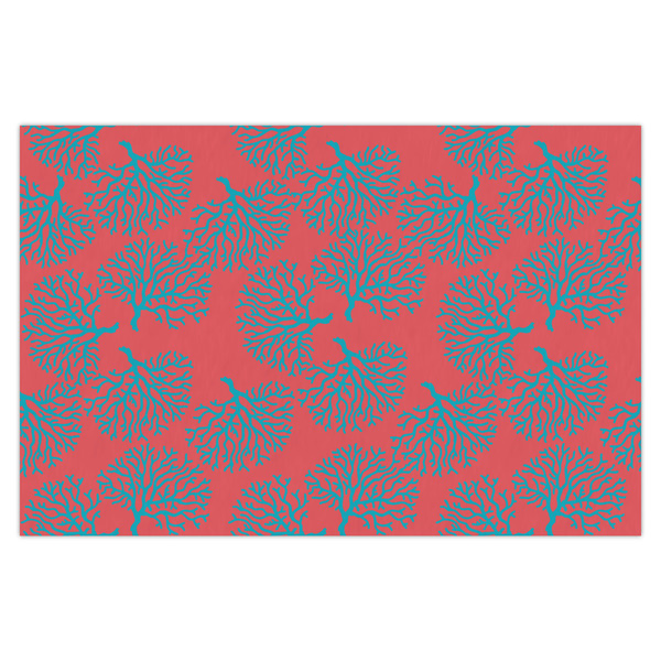 Custom Coral & Teal Tissue Paper Sheets - X-Large - Heavyweight