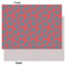 Coral & Teal Tissue Paper - Lightweight - Large - Front & Back