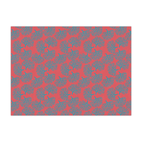 Custom Coral & Teal Tissue Paper Sheets