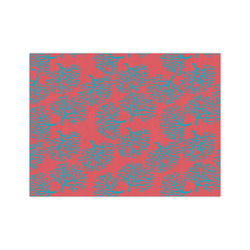 Coral & Teal Tissue Paper Sheets - Medium - Lightweight